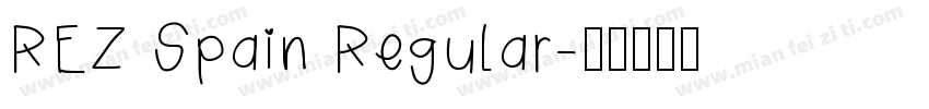 REZ Spain Regular字体转换